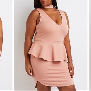 Pink dress plus size